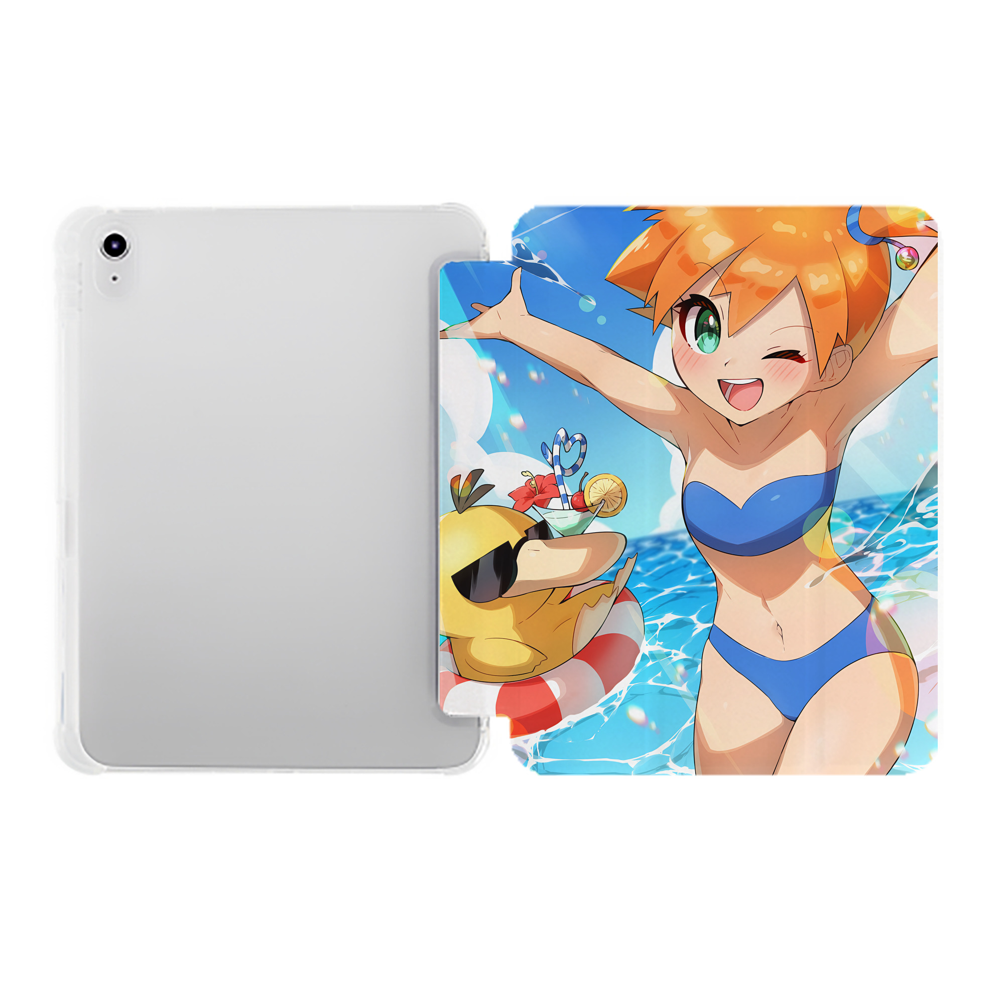 （画像用） ポケットモンスター Pokémon IPad ケース ペン収納付き 三つ折りスタンド PUレザー×シリコン 対応機種9.5/10.5/10.9インチ